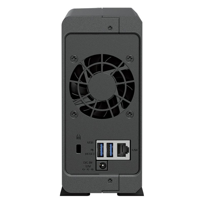 Synology DiskStation DS124 NAS de 1 bahía, 1 GB DDR4, Negro